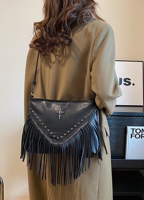 Sac à bandoulière à rivets tendance pour femme