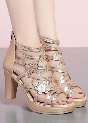 Roman Sandals High Heels Women's Summer