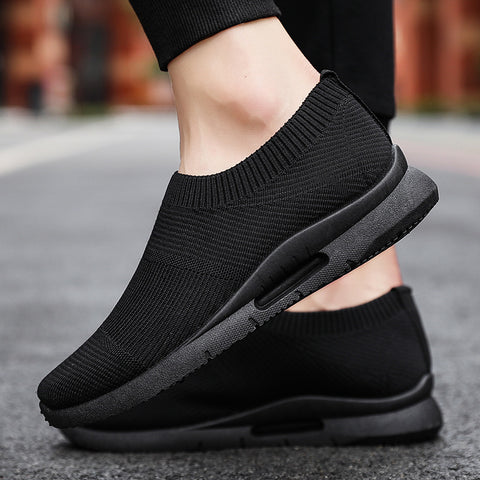 Flying Knit Sneakers Herren Mesh Weiße Schuhe Schwarze Casual Sneakers