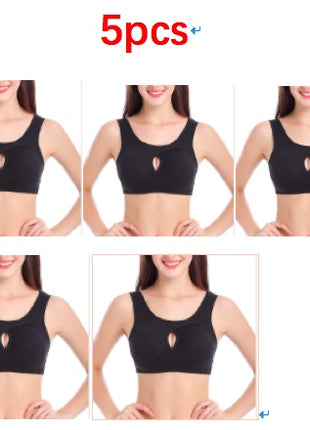 Plus Size Women Bra Ladies Cotton Quake-Proof Underwear Sleep Tops No Buckles Non Wire Lingerie With Removable Padded