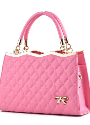 Crossbody shoulder bag with bow