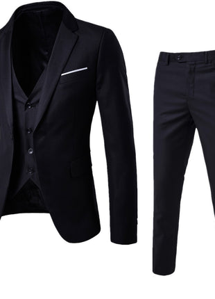 Men's Business Cotton Blend Casual Suit