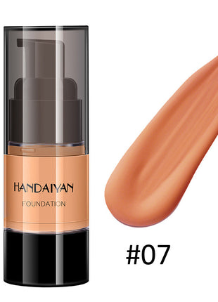 HANDAIYAN Full Cover Foundation Waterproof Moisturizer fond de teint couvrant Face Liquid Foundation Base Makeup for Dark Skin