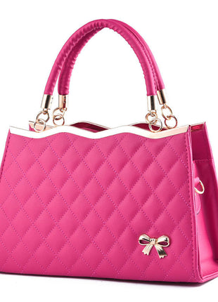 Crossbody shoulder bag with bow