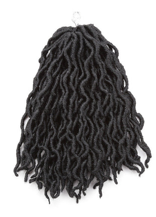 African Long Curly Hair 12inch Chemical Fiber Dirty Braid