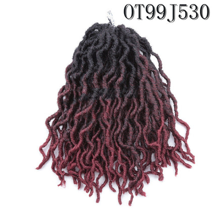 Tresse sale en fibre chimique pour cheveux longs bouclés africains de 12 pouces