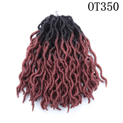 Tresse sale en fibre chimique pour cheveux longs bouclés africains de 12 pouces