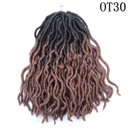 Tresse sale en fibre chimique pour cheveux longs bouclés africains de 12 pouces