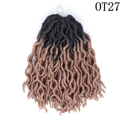 Tresse sale en fibre chimique pour cheveux longs bouclés africains de 12 pouces