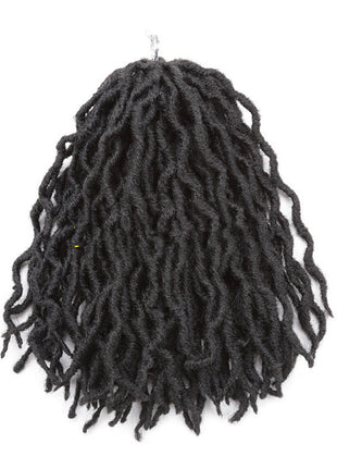 African Long Curly Hair 12inch Chemical Fiber Dirty Braid