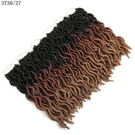 Tresse sale en fibre chimique pour cheveux longs bouclés africains de 12 pouces