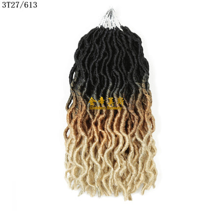 Tresse sale en fibre chimique pour cheveux longs bouclés africains de 12 pouces