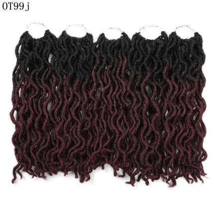 Tresse sale en fibre chimique pour cheveux longs bouclés africains de 12 pouces