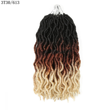 Tresse sale en fibre chimique pour cheveux longs bouclés africains de 12 pouces