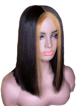 Explosion Style Front Lace Straight Hair Wig European And American Women'S Wig Short Straight Hair Human Hair Wigs