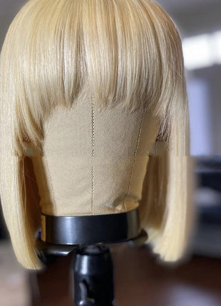 Women's Wigs Blonde Short Straight Hair Bobo Wigs