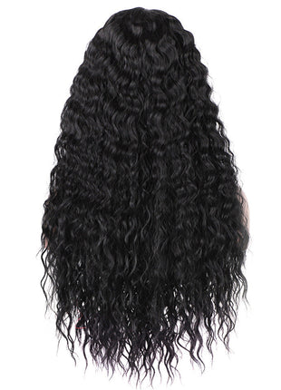 Wig Ladies Long Curly Hair African Small Curls