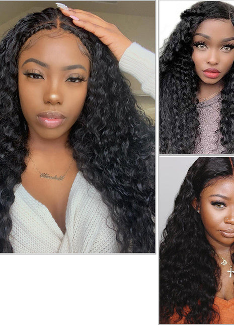 Wig Ladies Long Curly Hair African Small Curls