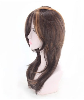 Europe and America  trend spot medium long curl wig