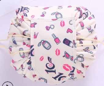 Animal Printing Large Capacity Drawstring Lazy Cosmetic Storage Bag