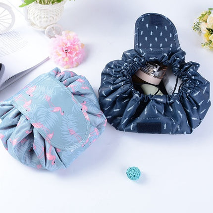 Animal Printing Large Capacity Drawstring Lazy Cosmetic Storage Bag