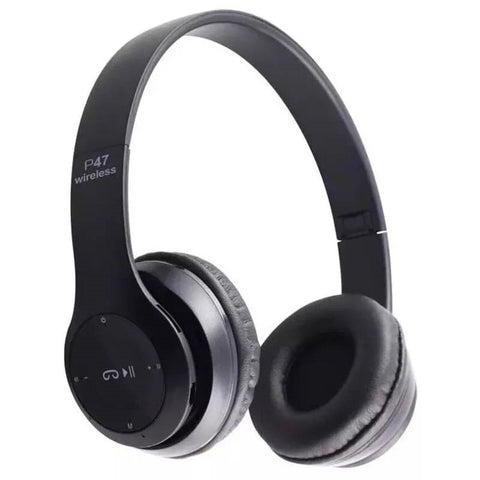 Casque stéréo sans fil Bluetooth pliable P47 FM supra-auriculaire 5.0 EDR