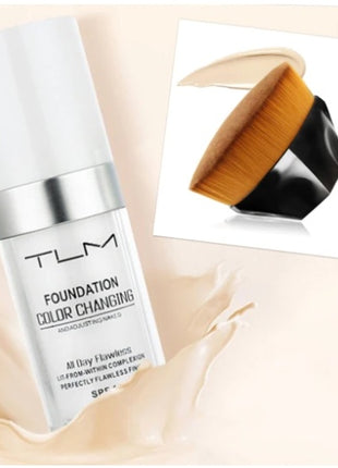 Temperature Liquid Foundation Concealer Portable Natural Color  Makeup Foundation BB Concealer