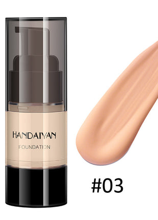 HANDAIYAN Full Cover Foundation Waterproof Moisturizer fond de teint couvrant Face Liquid Foundation Base Makeup for Dark Skin