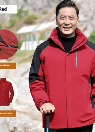 Men's Assault Jacket Fleece-lined Detachable Three-in-one Coat