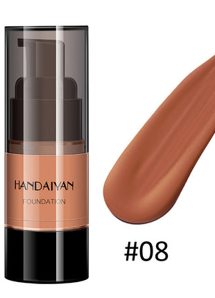 HANDAIYAN Full Cover Foundation Waterproof Moisturizer fond de teint couvrant Face Liquid Foundation Base Makeup for Dark Skin