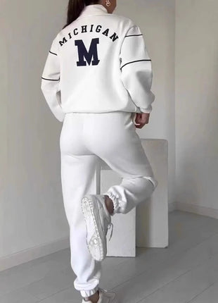 Womens 2 Piece Outfits Lounge Hoodless Pullover Sweatshirt Sweatsuit Sets Sweatshirt Baggy Fashion Sweatpants With Pockets