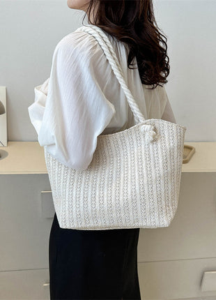 Women's Fashion Straw Large Capacity Shoulder Tote Bag