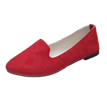 Chaussures plates de travail couleur bonbon pour femmes, nouvelle collection printemps et automne