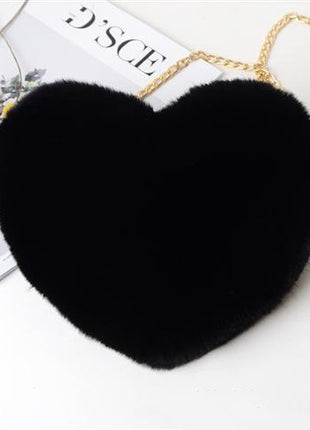 Love Bags For Women Plush Chain Shoulder Bags Valentine's Day Party Bag