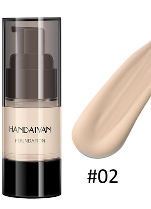 HANDAIYAN Full Cover Foundation Waterproof Moisturizer fond de teint couvrant Face Liquid Foundation Base Makeup for Dark Skin