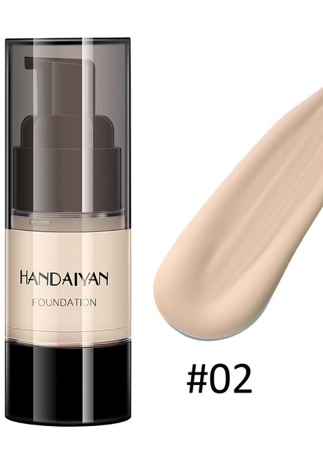 HANDAIYAN Full Cover Foundation Wasserdichte Feuchtigkeitscreme fond de teint couvrant Gesicht Flüssige Foundation Basis Make-Up für Dunkle Haut