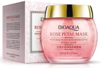 Masque de sommeil pour soins de la peau aux pétales de rose