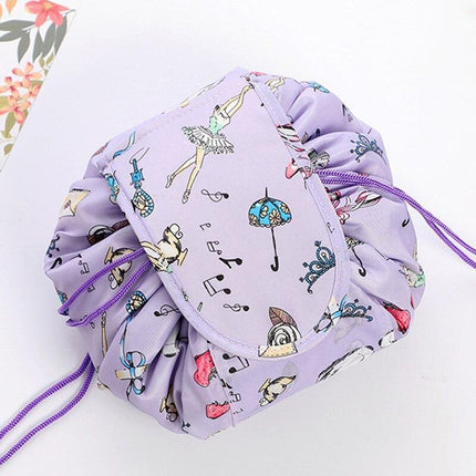 Animal Printing Large Capacity Drawstring Lazy Cosmetic Storage Bag