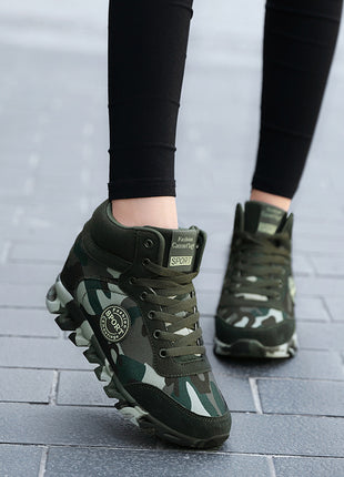 Women's Casual Camouflage Increased Sneakers