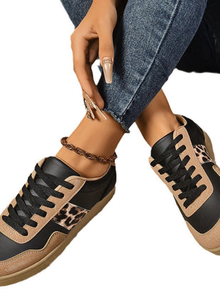 Flat Lace-up Oversized Casual Shoes