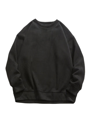 Suede No Hat Rope Hooded Sweater For Men