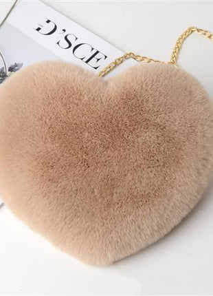 Love Bags For Women Plush Chain Shoulder Bags Valentine's Day Party Bag