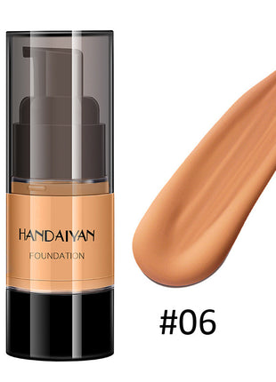 HANDAIYAN Full Cover Foundation Waterproof Moisturizer fond de teint couvrant Face Liquid Foundation Base Makeup for Dark Skin