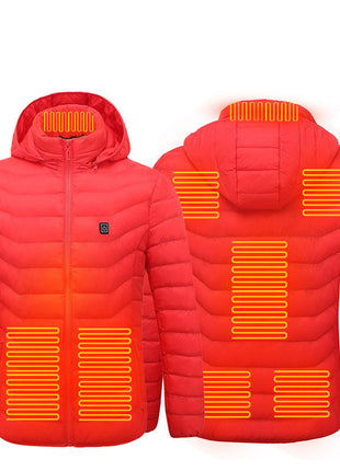 New Heated Jacket Coat USB Electric Jacket Cotton Coat Heater Thermal Clothing Heating Vest Men's Clothes Winter