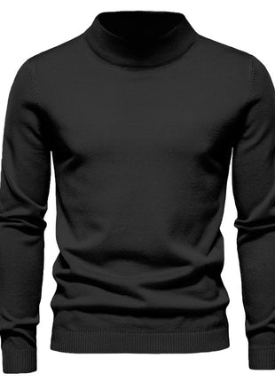 Mid-collar Slim Fit Men's Sweater Men's Multi-color