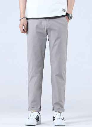 Slim Fit Straight Trend Men's Stretch Trousers