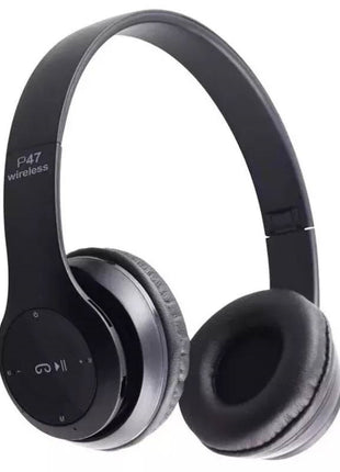 P47 Foldable Wireless Bluetooth Stereo FM Over Ear Headphones 5.0 EDR