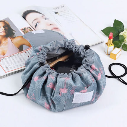 Animal Printing Large Capacity Drawstring Lazy Cosmetic Storage Bag