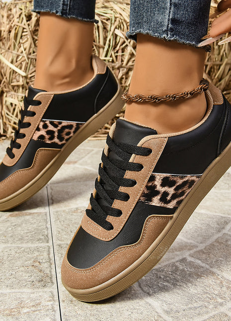 Flat Lace-up Oversized Casual Shoes