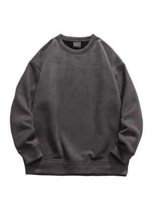 Suede No Hat Rope Hooded Sweater For Men